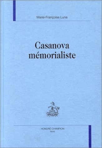 Casanova mémorialiste