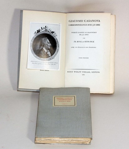 Casanova correspondance avec Opiz